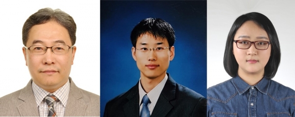 (왼쪽부터)세종대 홍석만 교수, 이성원 박사후연구원, 박현정 박사후연구원