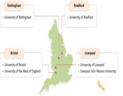 영국 UEZ 사업 대상 지역및 대학