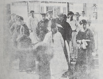 1920년 3·1만세 사건으로 체포된 안옥자(맨 오른쪽)