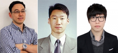 ​왼쪽부터 김동성 교수, 차중혁·권용현 연구원​