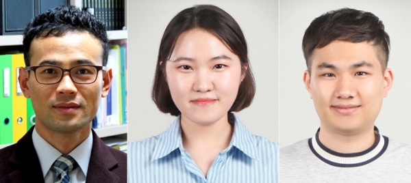 ​왼쪽부터 박종필 교수, 김지홍·조채환씨​