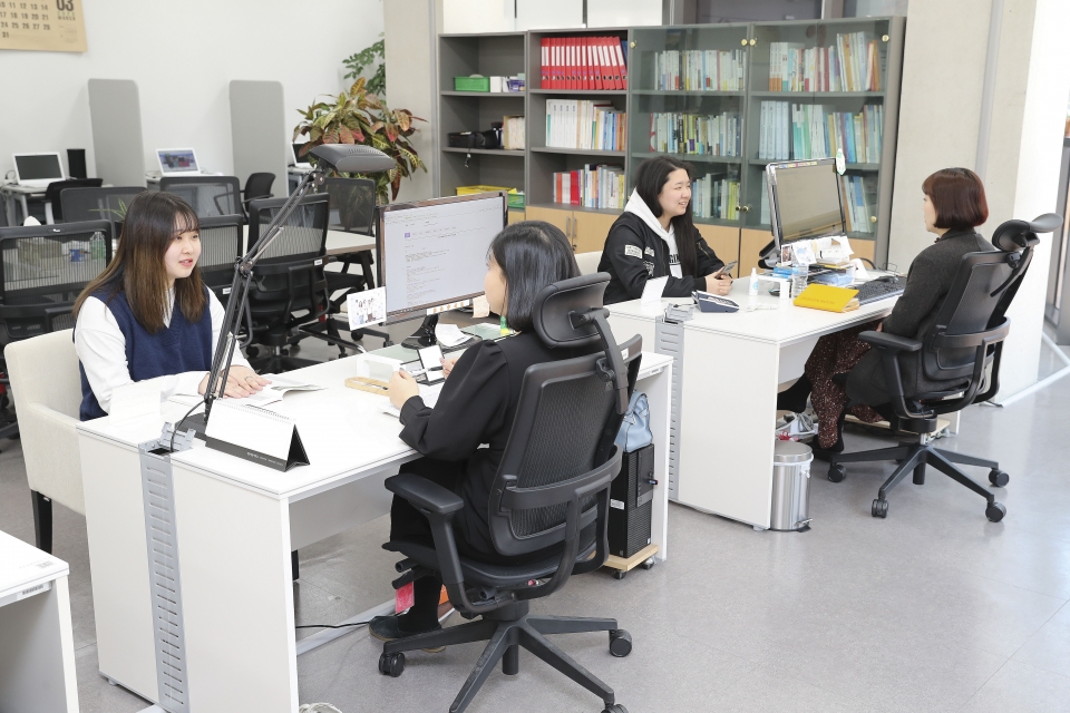 계원예대  대학일자리센터가 학생중심 커뮤니티 공간으로 거듭나기 위해공간 확장 이전을 완료했다.