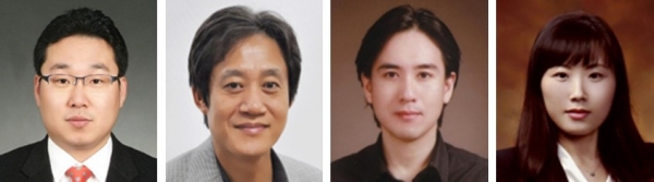 왼쪽부터 홍종인·권혁인·문진우·정민희 교수