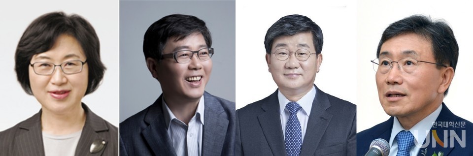 문재인 대통령이 4일 4개 부처에 대한 개각을 단행했다.  (왼쪽부터) 정영애 여가부 장관 내정자, 변창흠 국토부 장관 내정자, 전해철 행안부 장관 내정자,  권덕철 복지부 장관 내정자. (사진= 대학 및 한국보건산업진흥원 홈페이지)