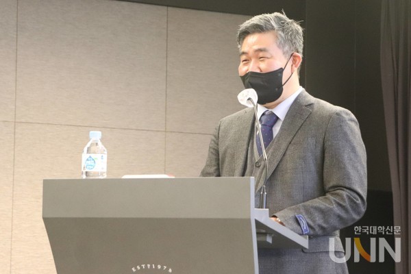 남신동 한국교육개발원 대학역량진단센터 소장.(사진=이중삼 기자)