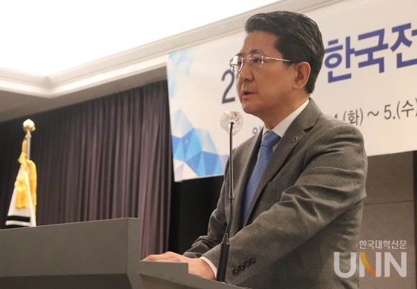 김성훈 제주한라대 총장.(사진=이중삼 기자)