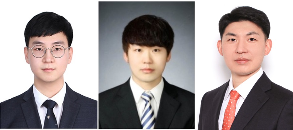 왼쪽부터 이원석 한국교통대 교수, 박주형 성균관대 생명공학연구원 박사후연구원, 박진성 성균관대 교수