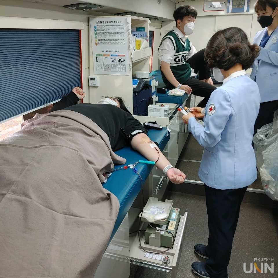 호원대가 생명나눔 사랑의 헌혈캠페인에 동참했다. (사진=호원대 제공)