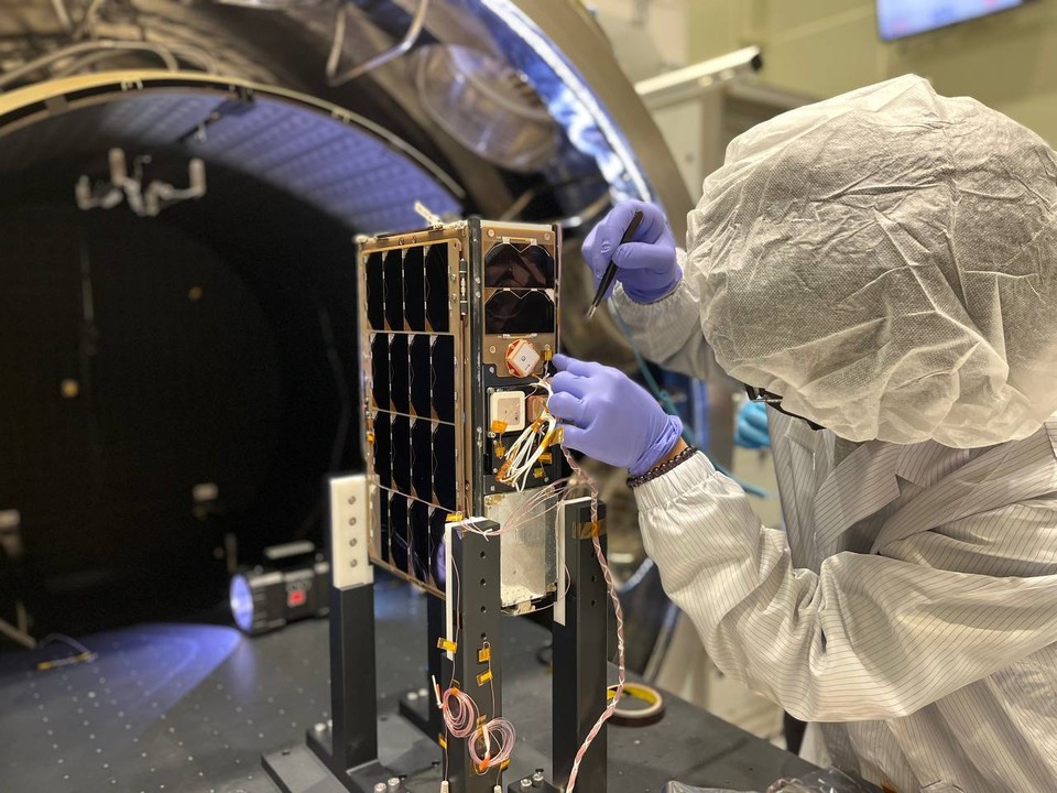 조선대 연구팀이 개발한 큐브위성 Step Cube Lab-II의 모습 (사진=조선대 제공)