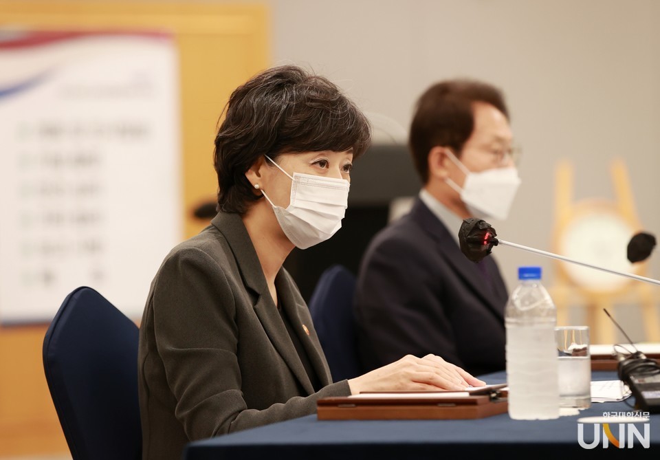 지난달 열린 시도교육감협의회에 참석한 박순애 사회부총리 겸 교육부 장관. (사진=교육부)
