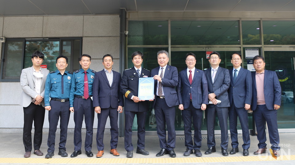 호서대 천안캠퍼스가 관내 천안동남경찰서로부터 대학 최초로 ‘범죄예방 우수시설’로 인증서를 받았다.