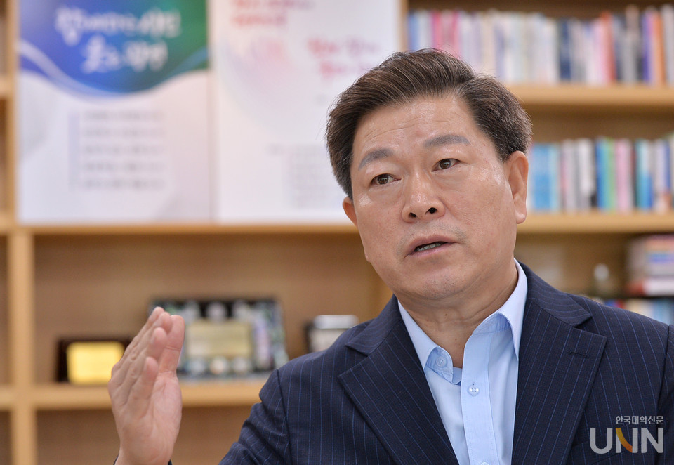 박승원 전국평생학습도시협의회 회장(광명시장) (사진=한명섭 기자)