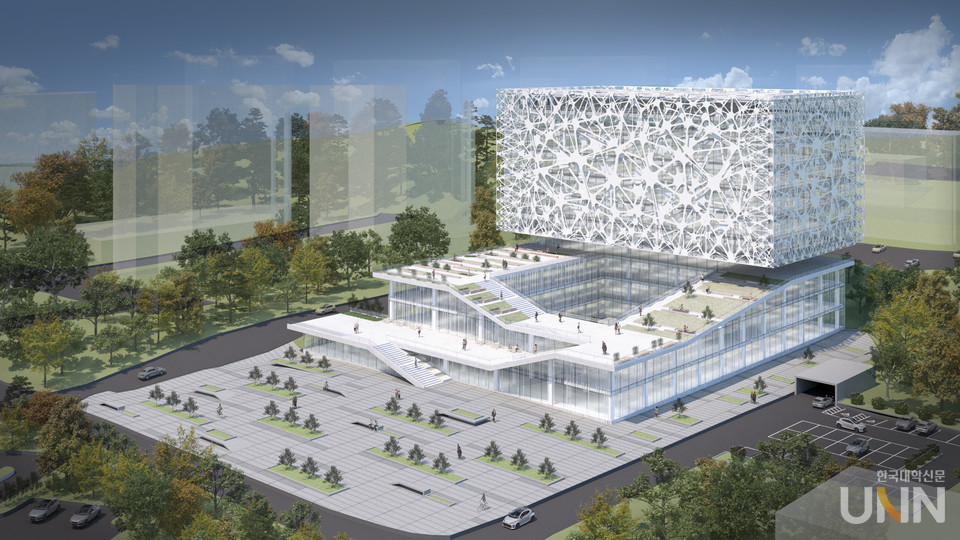 개교 50주년 기념 AU첨단 융복합관 조감도