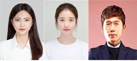 건국대 박기수 교수 연구팀, 좌측부터 제1저자 신지예 연구원, 제1저자 한진주 연구원, 박기수 교수