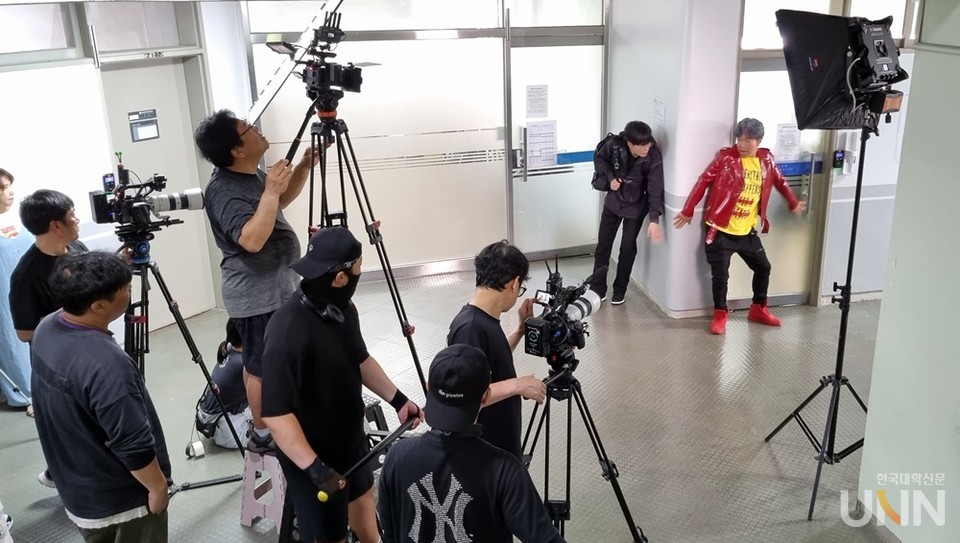 ‘내 친구의 졸업식’ 호남대 캠퍼스 촬영 현장.