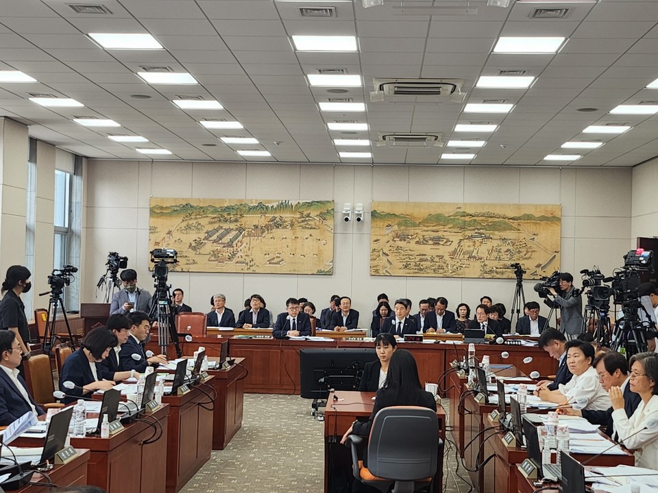 국회 교육위원회가 지난 28일 국회 본관에서 전체회의를 개최했다. (사진=김한울 기자)