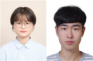 해커톤에서 대상을 수상한 권성아(왼쪽)·장승민 학생. (사진=한림대)