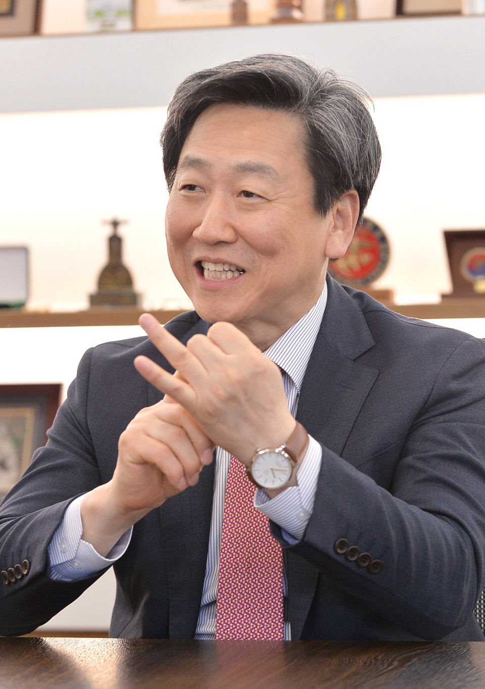 정승렬 총장은 “대학이 지역사회 발전을 위해 연구, 활동 등 적극적인 노력을 기울이는 만큼, 지역사회의 능동적인 호응이 필요하다”고 말했다. (사진=한명섭 기자)