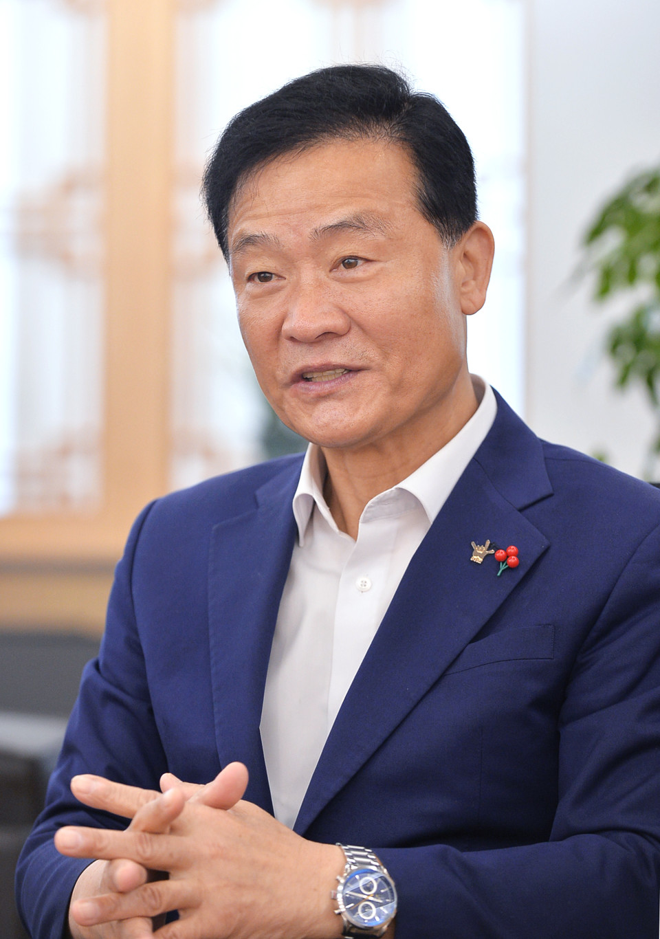 이승로 구청장은 “지자체와 대학이 협력해 청년 창업을 촉진하고 지역사회의 활기를 불어넣는다면, 지역의 경제 발전과 사회적 통합을 도모할 수 있다”고 밝혔다. (사진=한명섭 기자)