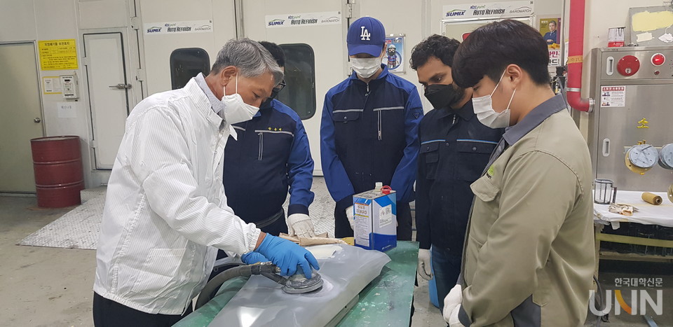 자동차 도장 분야 (사진=창원문성대)