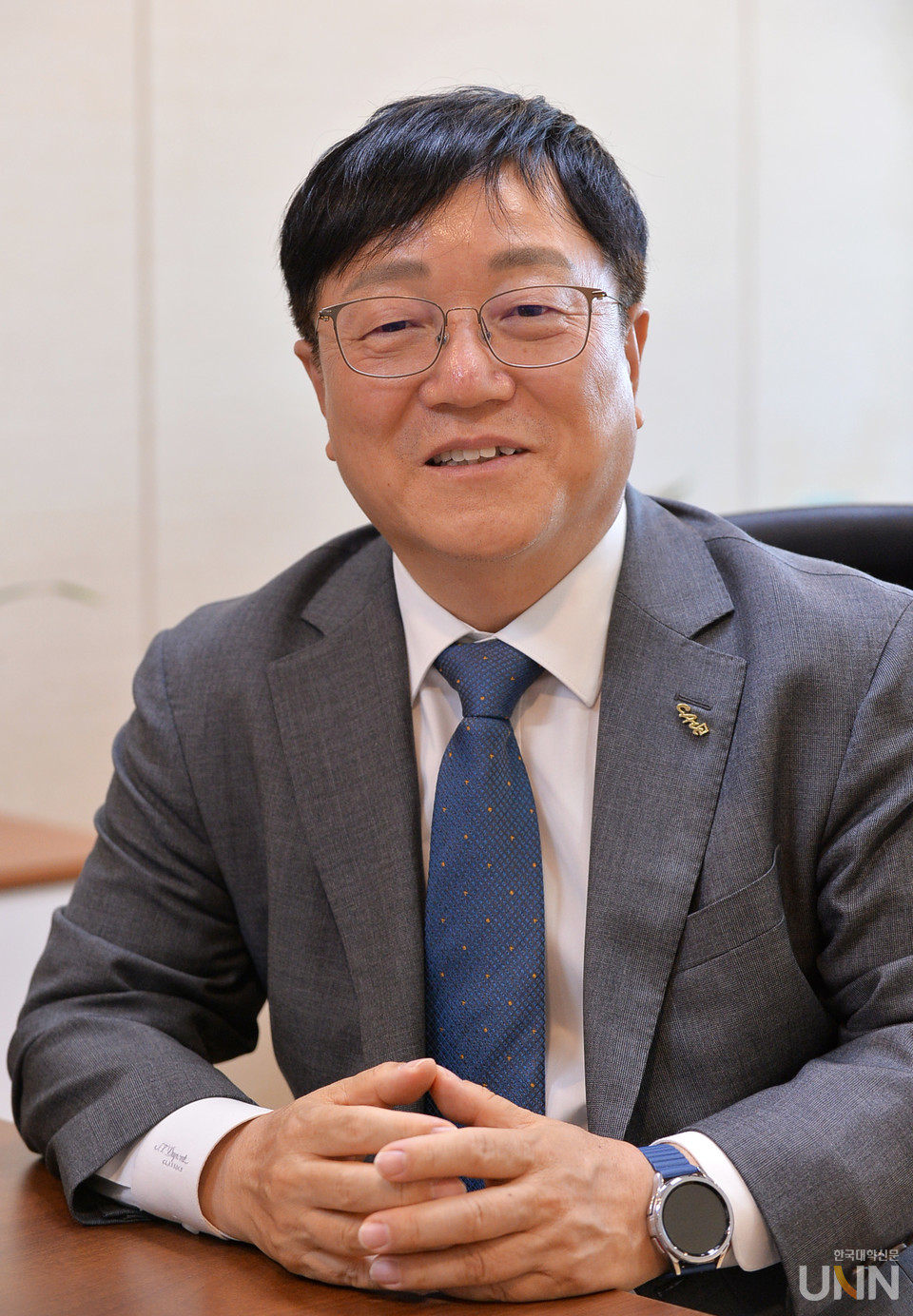 이찬규 회장은 "대책 없는 무전공 선발 확대는 대학과 인문학의 황폐화를 불러올 것"이라며 "국가의 재원을 소외되고 필요한 곳에 사용해야 한다"고 지적했다. (사진=한명섭 기자)