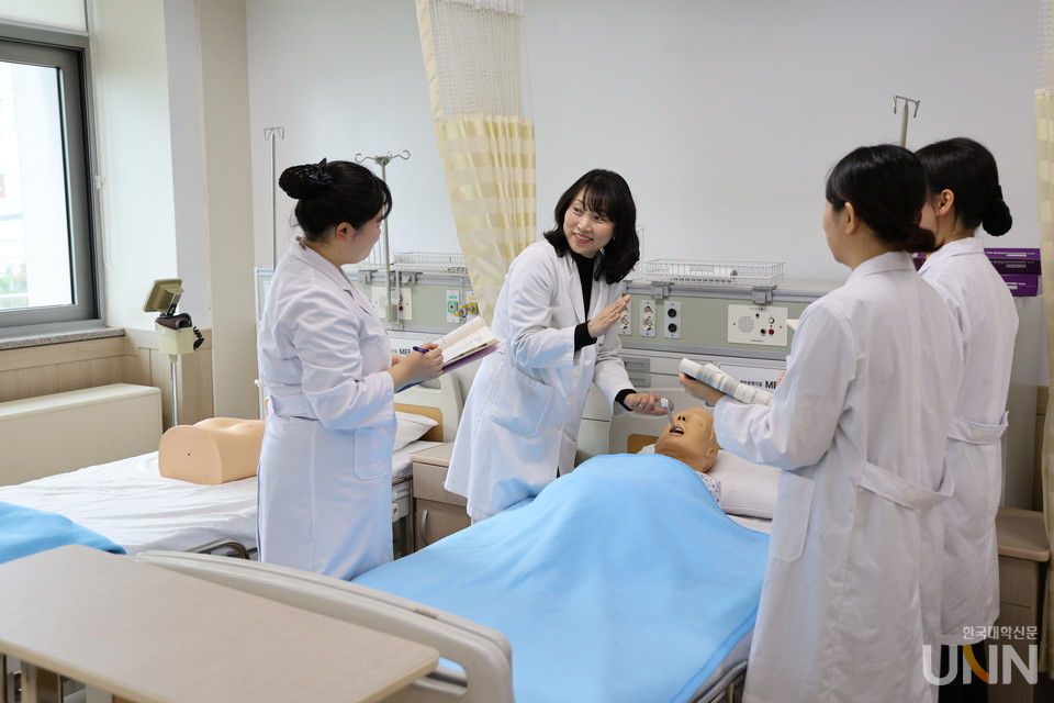 재능대 간호학과 수업 장면. (사진=재능대)