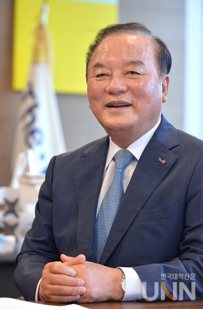 정갑윤 이사장은 “올해 경영 목표로는 총 자산 70조 원을 상정했고, ‘2030년 자산 100조 원 달성’을 중장기 경영 전략 목표로 삼았다”고 밝혔다. (사진=한명섭 기자)  