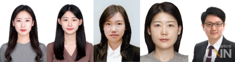 한림대 김지영 박사과정생, 한림대 김미연 박사과정생, 경희대 한유나 박사, 경희대 허윤정 교수, 한림대 박민 교수
