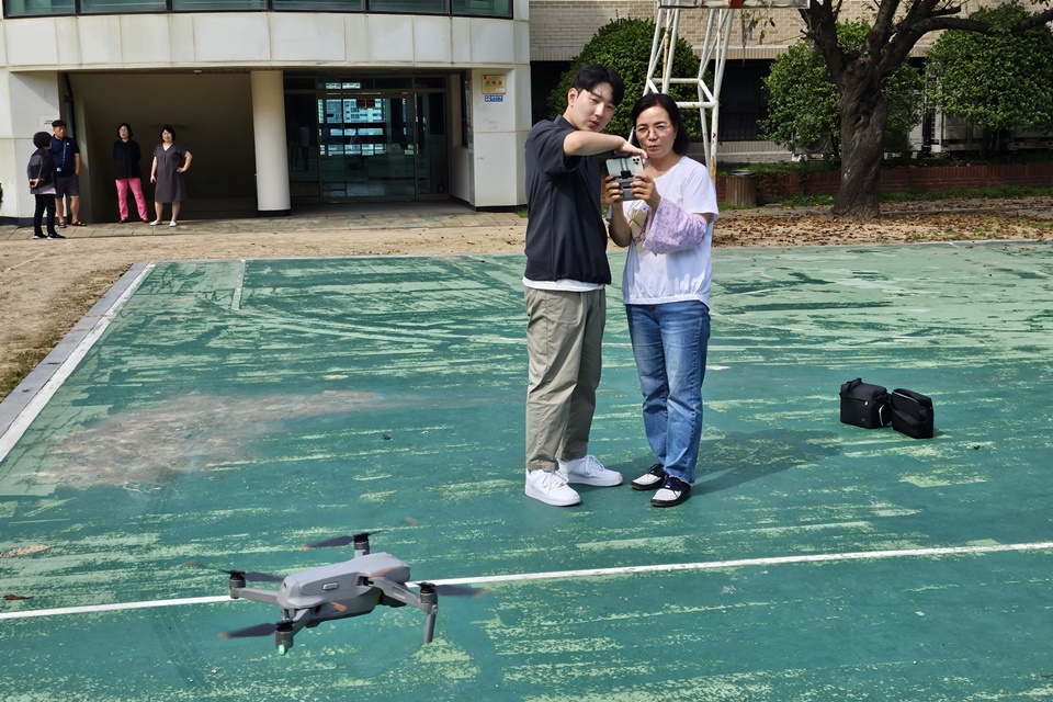 드론 수업 장면. (사진=부산경상대)