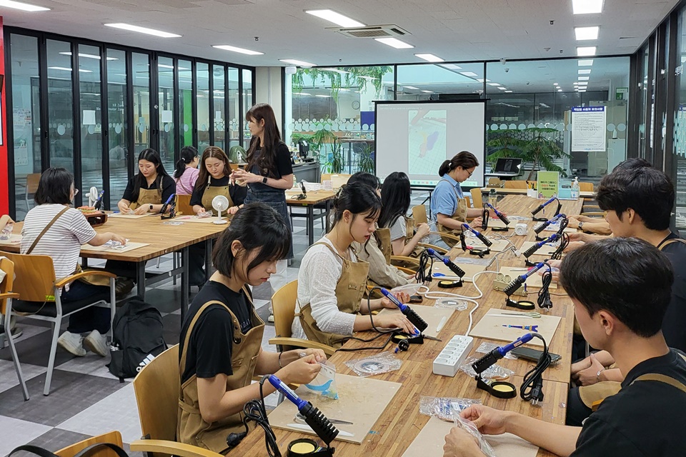 창의융합 인재 양성을 위한 창작 캠프 모습. (사진=신구대)