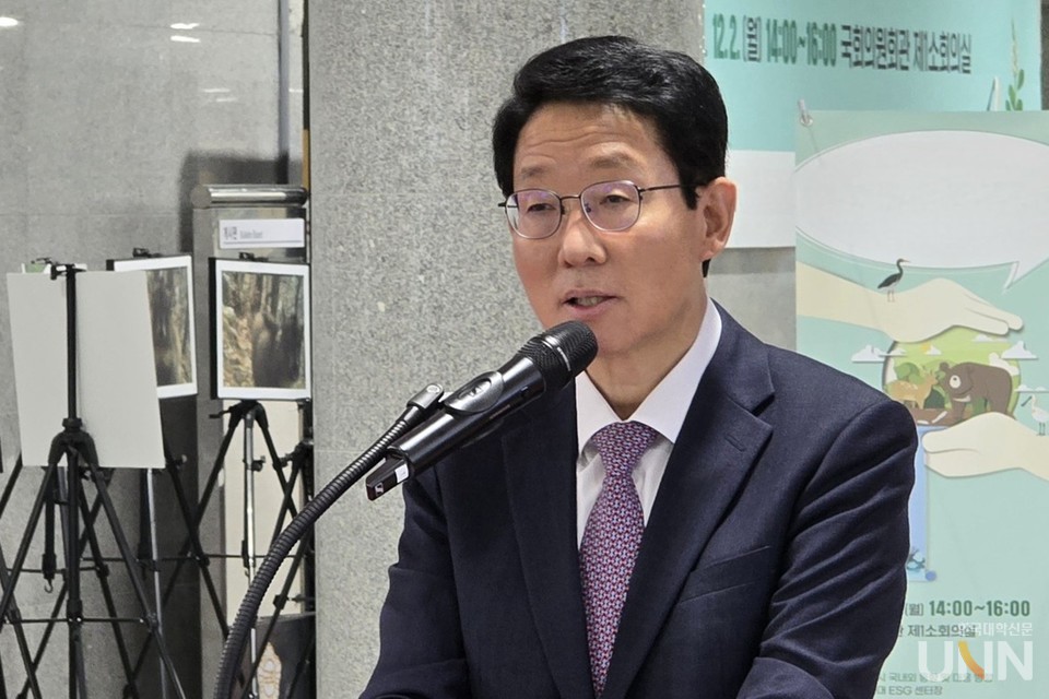 김상훈 국민의힘 정책위의장이 축사를 말하고 있다. (사진=임연서 기자)