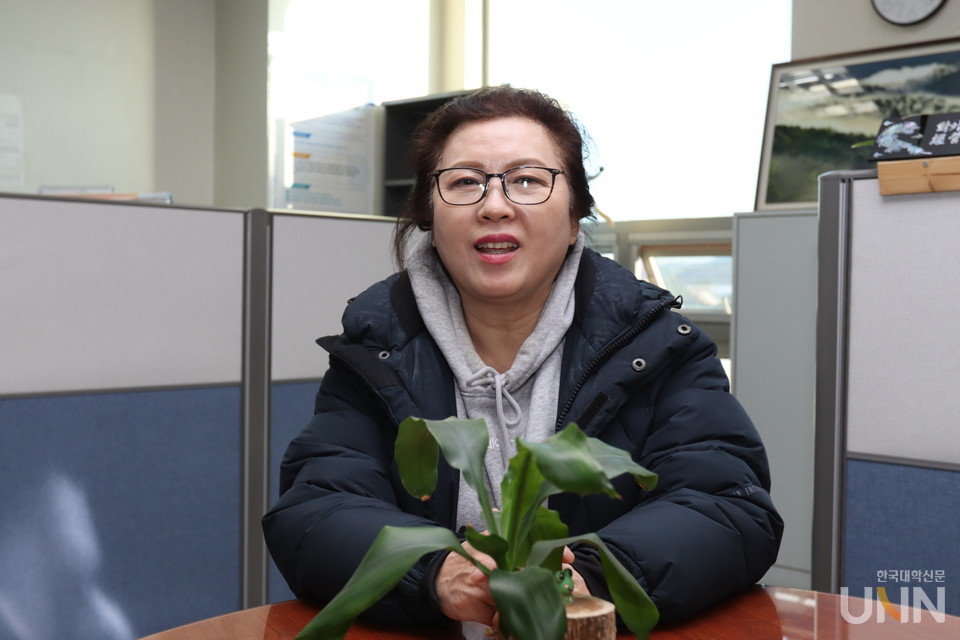 구미대 성인학습자 김채안 씨. (사진=구미대)