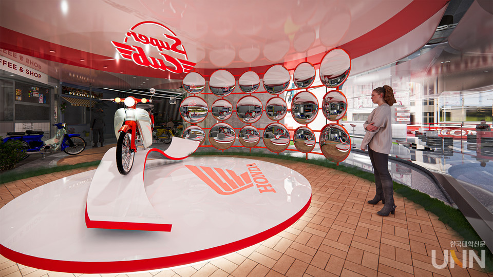 대상 수상작의 ‘혼다 팝업 스토어 쇼윈도 디스플레이’ 이미지.