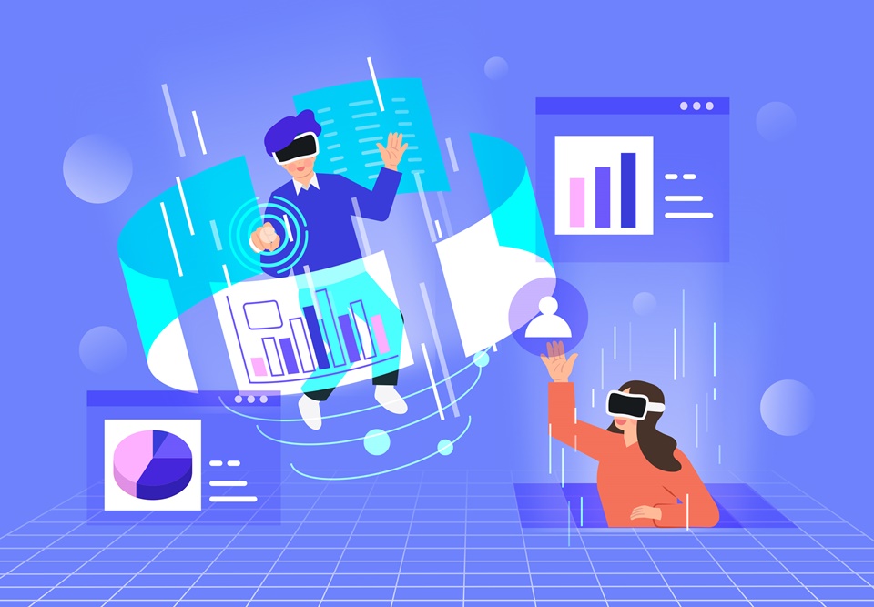 한국고등직업교육학회는 지난해 세계 최초로 메타버스 플랫폼 ‘메타버시티’를 기반으로 한 교양교과 공유학점 수업을 운영했다. (시진=아이클릭아트)