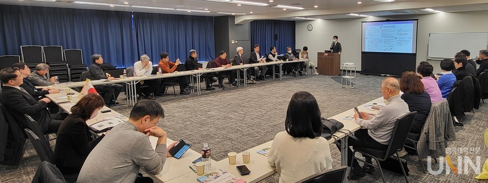 히라노 히로키 문부과학성 라이즈 담당관 특강 내용에 총장단이 귀를 기울이고 있다. (사진=주지영 기자)