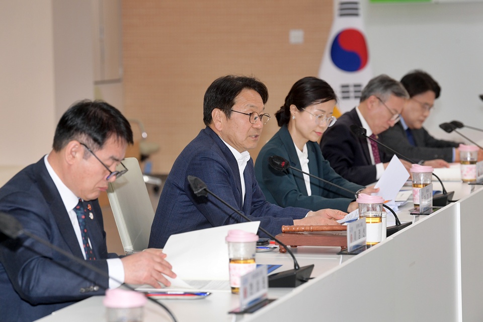 강기정 광주광역시장 겸 광주라이즈위원회 공동위원장이 지난 3일 열린 '제2차 광주라이즈위원회'에서 발언하고 있다. (사진=광주시)