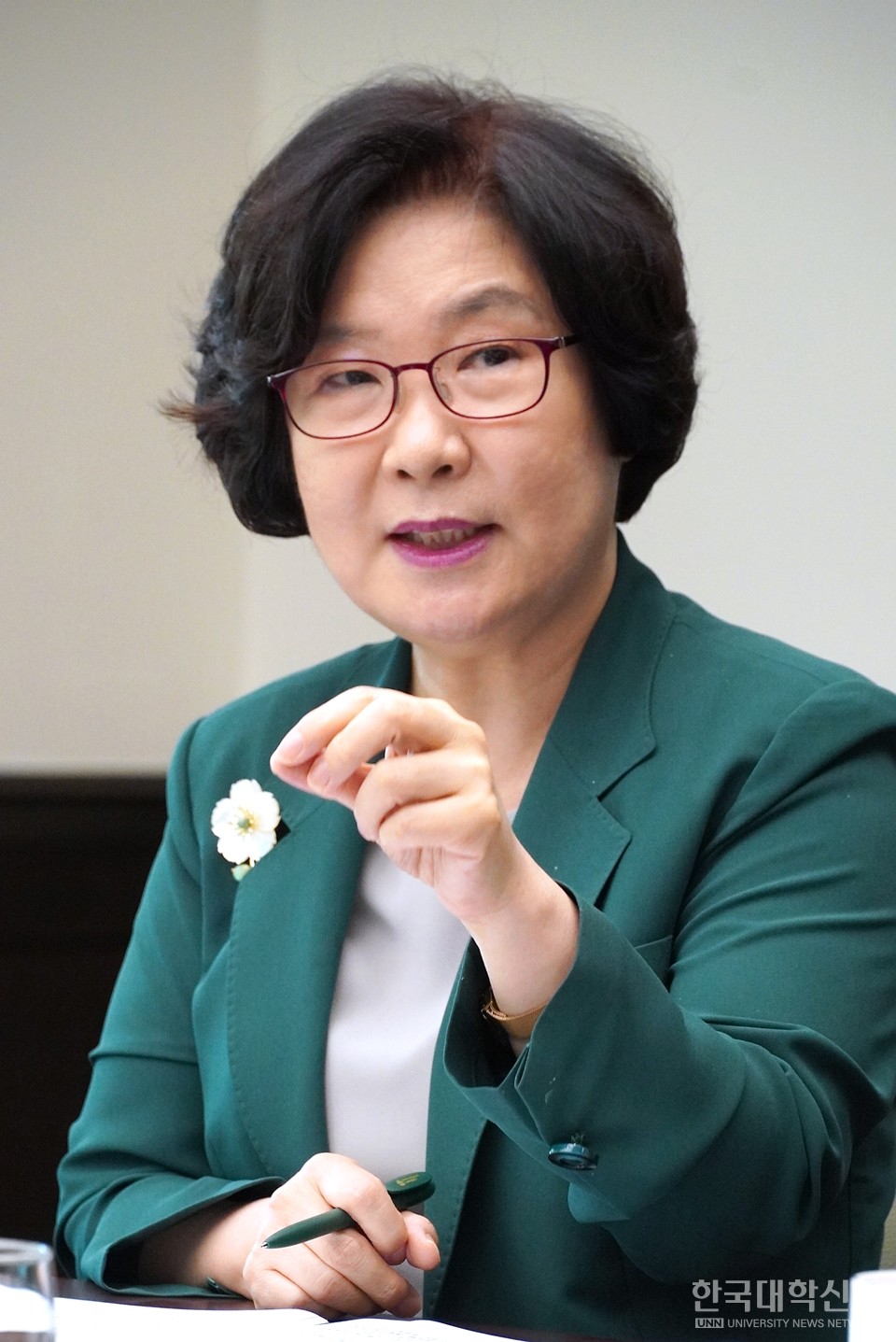 이향숙 총장이 미래 성장동력 확보를 위한 다양한 산학협력 전략을 밝히고 있다. (사진=한명섭 기자)