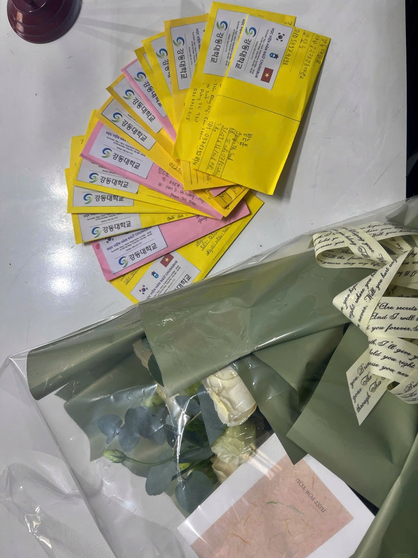 강동대 베트남 유학생이 전달한 마음의 편지 (사진=강동대)