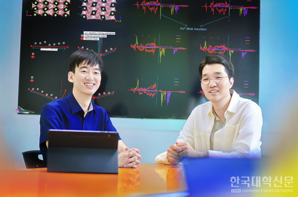 경희대 기계공학과 김두호 교수 연구팀이 차세대 리튬이온배터리 소재로 주목받는 리튬-망간-철 인산염(이하 LMFP)의 특성을 범밀도 함수 이론(Density Functional Theory, 이하 DFT)을 기반으로 정밀 분석하고, 작동 메커니즘을 이론적으로 규명했다.