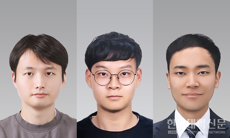 (왼쪽부터) 서강대 기계공학과 이승원 학부연구생, 최지성 연구원, 강성민 교수