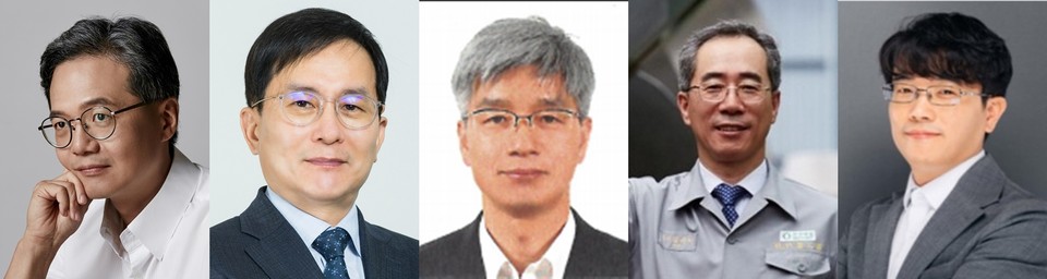 왼쪽부터 안용일 한국공학대 교수, 강호규 연세대 교수, 김용성 부산대 교수, 김주태 부산대 교수, 김이랑 경희대 교수