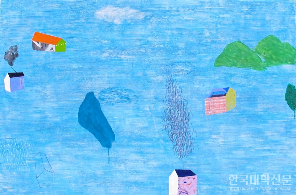 이경애.Going home. 195×130cm. acrylic on canvas.2025.
