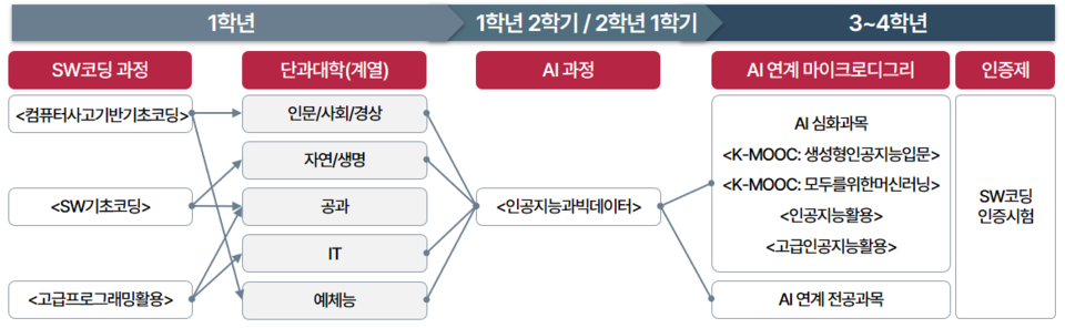 AI 융합교육 체계. (사진=세종대)