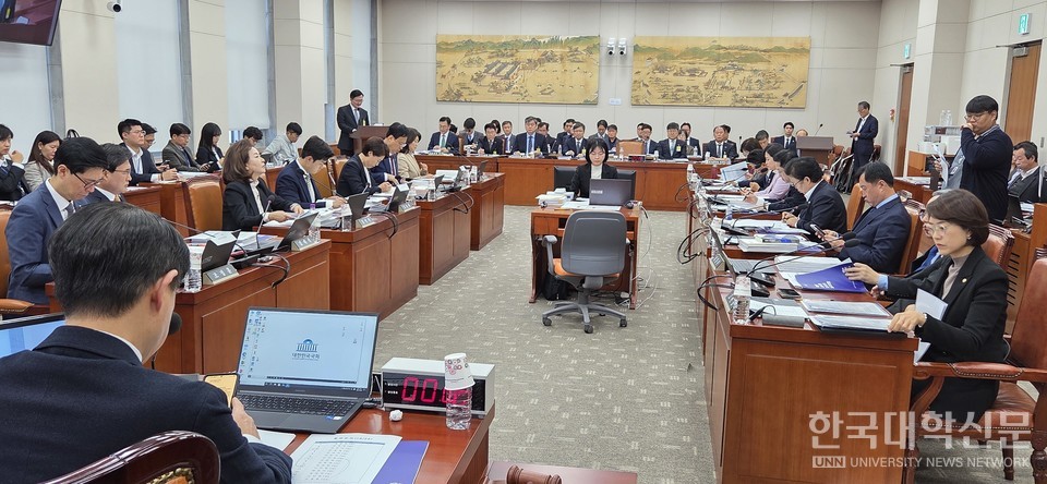 28일 열린 국회 교육위원회 국정감사. (사진=한명섭 기자)