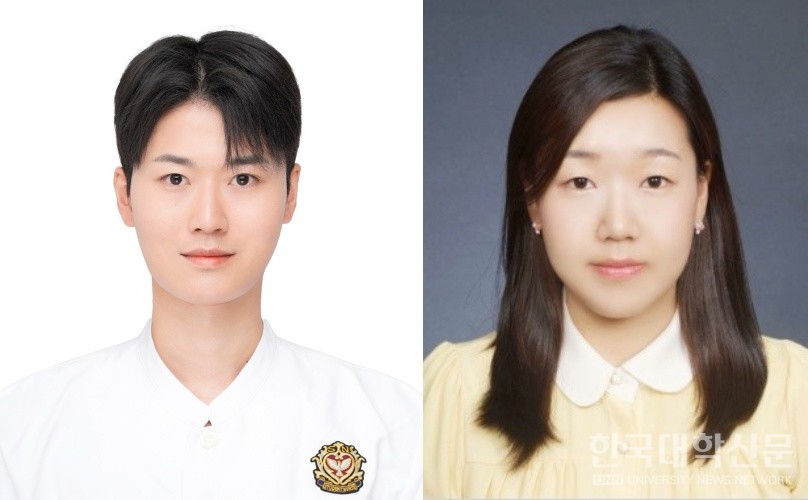 이학주(왼쪽), 김소연 학생.