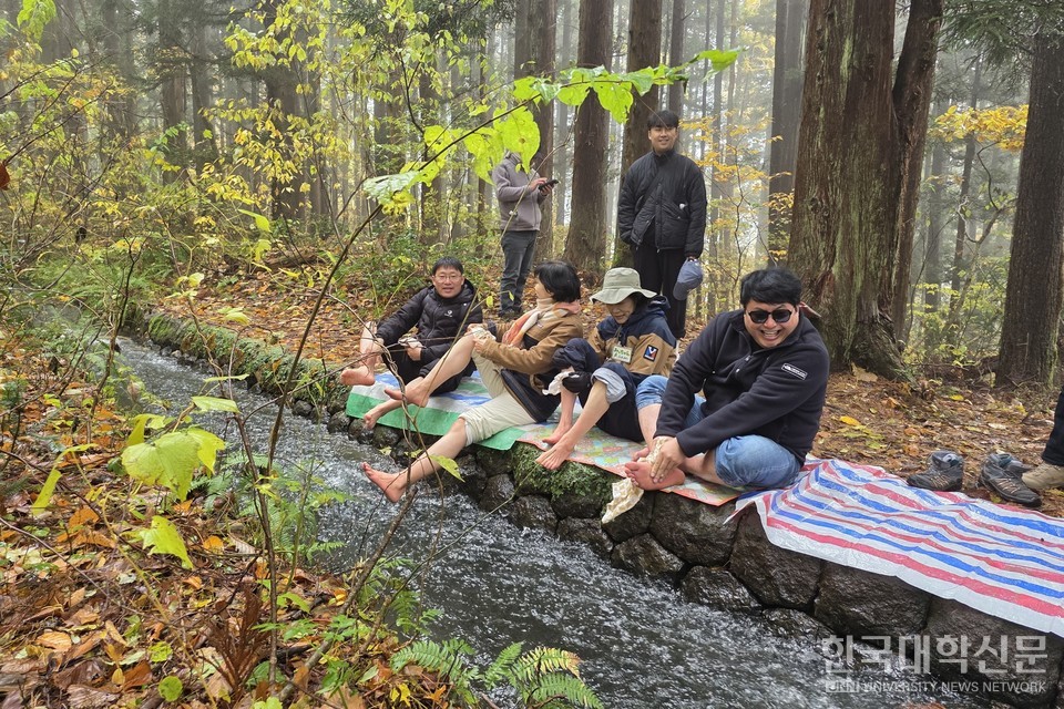 전주기전대 산림치유과 학생들이 치유의 숲 성공 사례를 벤치마킹하기 위해 일본 나가노현 시나노정을 방문했다. (사진=전주기전대)