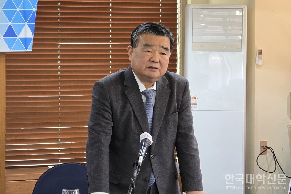 이동진 한국원격대학협의회 회장(건양사이버대 총장)이 인사말을 전하고 있다. (사진=임연서 기자)